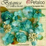 Набор объемных цветов Petaloo - Botanica Minis - Teal