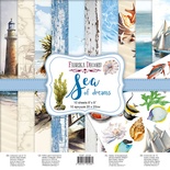 Набір скраппаперу Sea of dreams 20x20см, ТМ Фабрика Декору