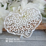Чипборд ScrapBox - ажурное сердечко Hm-044