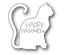 Нож для вырубки от Poppystamps - Happy Halloween Cat