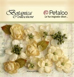 Набор объемных цветов Petaloo - Botanica Minis x 11 - All Ivory
