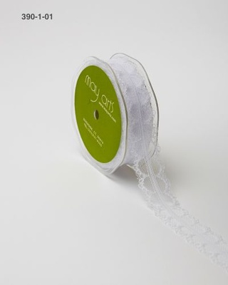 Кружево Lace Ribbon, ширина 2,5 см, 90 см, цвет белый