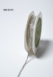 Стразы 10 см - Diamond Chain Clear - серебро, ширина - 3 мм, длина 10 см