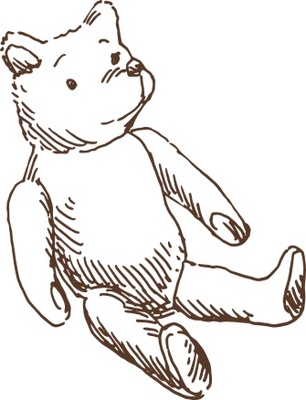 Акриловый штамп Stamp Teddy Bear, размер 3,8 * 3 см