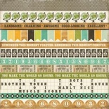 Лист скрапбумаги от Echo Park - Border Strips, This & That Charming, 30x30см