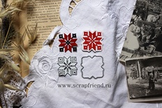 Набор ножей для вырубки от Scrapfriend - Вышиванка - Крестик, 3х3 см