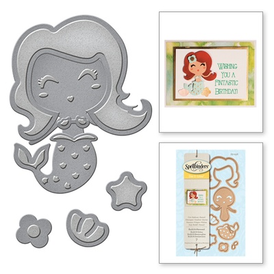 Нож для вырубки от Spellbinders - Build-a-Mermaid - Русалочка