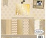 Набор кардстока DCWV Shimmer Pastels Solid, 30х30 см, 24 листа, с золотом