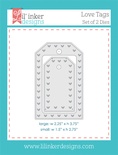 Ножи для вырубки от Lil' Inker Designs - Love Tags Die Set 