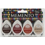 Набор чернил для штампинга Tsukineko - Memento Dew Drops - Arizona Crayons, 4 шт.
