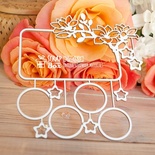 Чипборд ScrapBox - Метрика с магнолиями Hc-035
