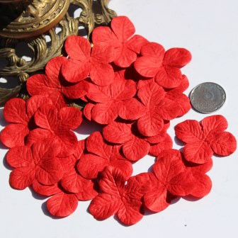 Гортензия, цвет: красный, 3,2 см, 20 шт.