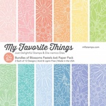 Набор бумаги My Favorite Things - Bundles of Blossoms Pastels Paper Pack, размер 15х15 см, 24 листа.