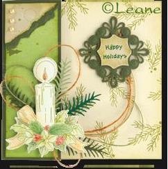 Акриловый штамп от LeCreaDesign - Clear stamp Christmas arrangement 2. with single candle