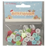Набор пуговиц пластиковых от Helz Cuppleditch - Santa’s Workshop