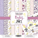 Набор бумаги 20Х20 My little baby girl, ТМ Фабрика Декору