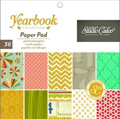 Набор бумаги Studio Calico - Yearbook, 15х15 см, 36 листов