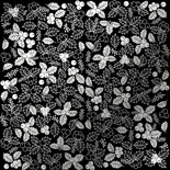 Аркуш одностороннього паперу зі срібним тисненням, дизайн Silver Winterberries Black, 30,5см х 30,5см, ТМ Фабрика Декору