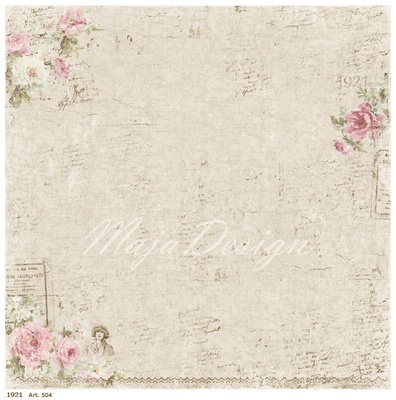 Двусторонний лист бумаги для скрапбукинга от Maja Design - Vintage Summer Basics - 1921