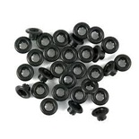 Люверсы - WeRM - Black, цвет: черный, 50 шт.
