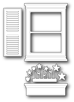 Нож для вырубки от Poppystamps - Small Madison Window Set