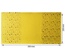 Отрез кожзама с тиснением  золотой фольгой Golden Stars Yellow, 50см х 25см, ТМ Фабрика Декора