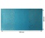 Отрез кожзама с тиснением  золотой фольгой Golden Stars Bright blue, 50см х 25см, ТМ Фабрика Декора