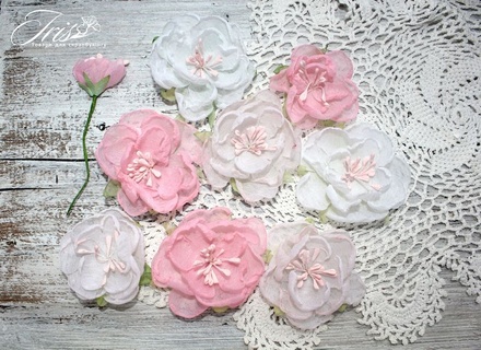 Набор цветов Royalty flowers Розовый микс, ТМ Iris, 9 шт