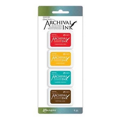 Набор архивных чернил Ranger - Wendy Vecchi - Mini Archival Ink Pads - Kit 1