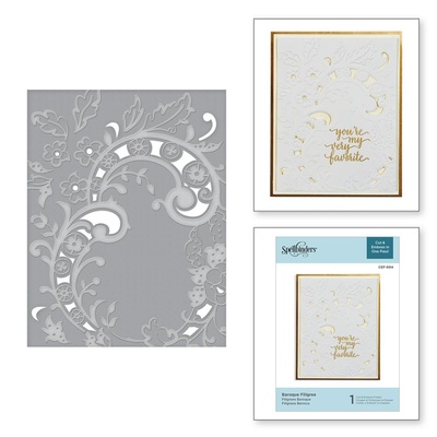 Папка для тиснения от Spellbinders - Baroque Filigree Cut and Emboss Folder