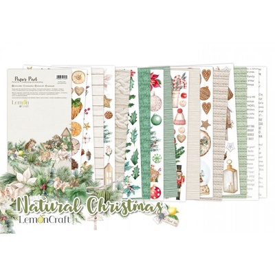 Набір паперу для скрапбукінгу Lemoncraft - Natural Christmas, 15.2х30.5 см, елементи для вирізання