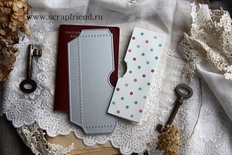 Нож для вырубки от Scrapfriend - Кармашек для паспорта или фотографий "Полукруг", 5х13см