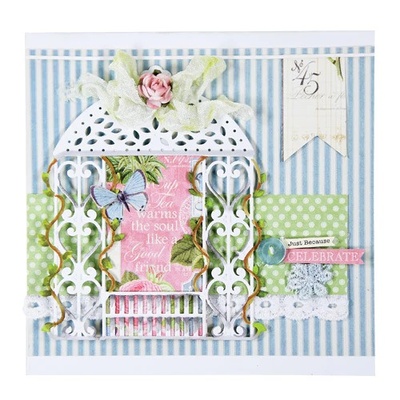 Нож для вырубки от Spellbinders - Victorian Garden Floral Gazebo