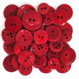Набор декоративных пуговиц Dress It Up - Red