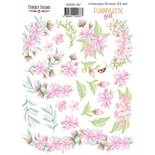 Набор наклеек (стикеров) 24 шт Funny fox girl  187, ТМ Фабрика Декора