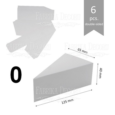 Набор картонных заготовок 003, ТМ Fabrika Dekoru, 6 штук, выбор цвета