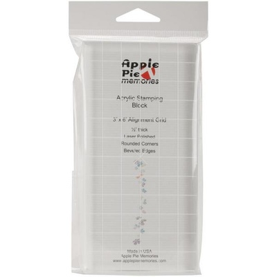 Акриловый блок с разметкой Apple Pie Memories, размер 75х15х12 мм