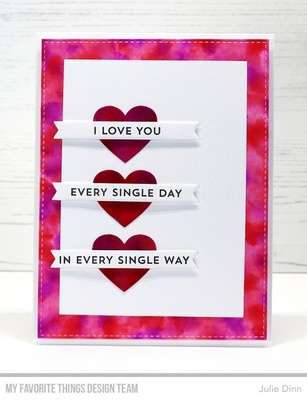 Лезвие My Favorite Things - Die-namics Hearts in a Row - Vertical