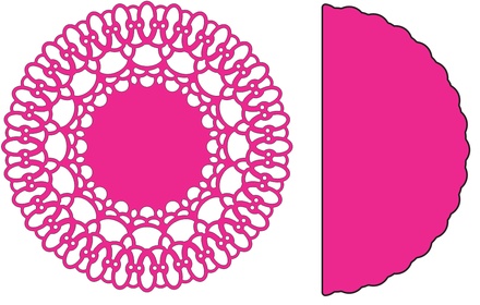 Лезвие Chasing Rainbows Doily with Angel Wing от Cheery Lynn Designs, 1 шт.