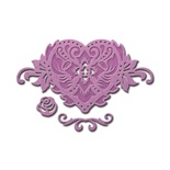 Ножи от Spellbinders - Floral Heart Accent