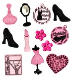 Набор декоративных пуговиц Dress It Up - Girl's Night Out