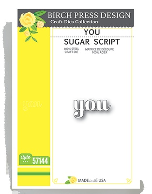 Нож от Birch Press Design - Hello sugar script