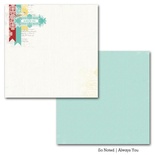 Лист двусторонней бумаги Carta Bella So Noted - Always You, размер 30х30 см