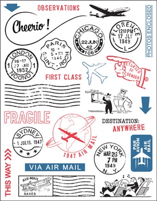 Натирки October Afternoon - Boarding Pass, 25 шт.