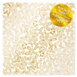 Ацетатный лист с фольгированием Golden Butterflies 30,5х30,5 см, ТМ Фабрика Декора
