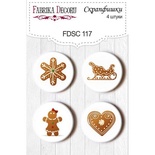 Набор скрапфишек Фабрика Декору из 4 шт FDSC 117