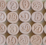 Деревянные цифры от Maya Road - Calendar Numbers, 31 шт.