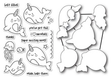 Набор ножей и штампов от Poppystamps - I'm a Narwhal