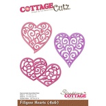 Лезвие CottageCutz - Filigree Hearts, 10х15 см
