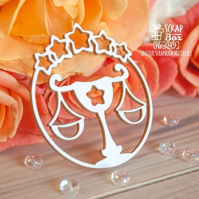 Чипборд ScrapBox - Зодиак Весы Hc-049